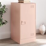 vidaXL Buffet rose 34 5x39x73 cm acier