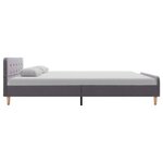 vidaXL Cadre de lit sans matelas gris clair tissu 160x200 cm