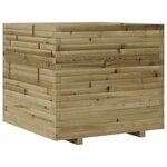 vidaXL Jardinière 80x80x72 cm bois de pin imprégné