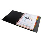 Intercalaires Carte 220g 10 Positions - A4 Maxi - Couleurs Assorties - X 25 - Exacompta