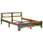 vidaXL Cadre de lit bois de récupération massif 160x200 cm