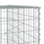 vidaXL Panier gabion avec couvercle 150x100x200 cm fer galvanisé