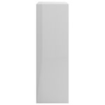 vidaXL Bibliothèque Blanc brillant 60x24x76 cm Bois d'ingénierie