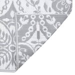 vidaXL Tapis d'extérieur Gris clair 80x250 cm PP