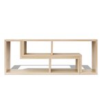 vidaXL Meuble TV double en forme de L Chêne