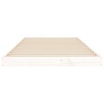 vidaXL Cadre de lit Blanc 90x200 cm Bois de pin massif