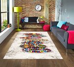 Tapis d'intérieur INDIAN 80 x 150 cm - Beige