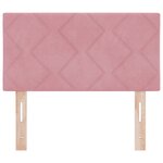 Tête de lit vidaXL Design Blocs Diamants Rose 80 cm Velours