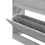 vidaXL Armoire à chaussures Sonoma gris 63x24x81 cm Bois d'ingénierie