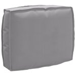 vidaXL Coussin de palette pour dossier Gris 50x40x12 cm en tissu Oxford
