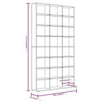 vidaXL Armoire à CD Chêne marron 102x23x177 5 cm Bois d'ingénierie