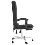 Fauteuil de massage inclinable de bureau informatique étude similicuir noir 02_0025413