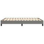 vidaXL Cadre de lit sans matelas gris foncé 140x190 cm tissu