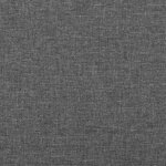 vidaXL Sommier à lattes de lit avec matelas Gris foncé 120x200cm Tissu
