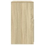 vidaXL Coiffeuse et tabouret chêne sonoma 60x40x113 5 cm