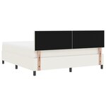 vidaXL Lit à ressorts avec Crème de Matelas Super King Tissu en velours côtelé