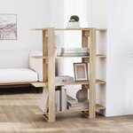 vidaXL Bibliothèque/Séparateur de pièce Chêne Sonoma 100x30x123 5 cm