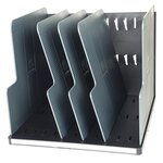 Trieur Vertical Modulotop Office 5 Intercalaires - Noir/gris - Exacompta