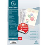Lot promo - Sachet de 40 + 10 pochettes perforées en polypropylène lisse - A4 EXACOMPTA