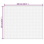 vidaXL Couverture lestée Gris 220x260 cm 11 kg Tissu