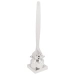 vidaXL Sculpture Argent 26x26x110 cm Hélice demi