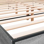 vidaXL Cadre de lit sans matelas sonoma gris 120x190 cm