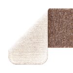 Tapis d'escalier vidaXL avec dos en latex Marron 20x75 cm
