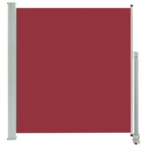 vidaXL Auvent latéral rétractable de patio 140 x 300 cm Rouge