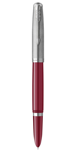 PARKER 51 Stylo Plume  Corps Résine Bordeaux + Capuchon inox poli  Plume fine  Coffret cadeau
