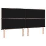 vidaXL Tête de Lit Design Lignes Taupe 200 cm Tissu