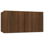 vidaXL Armoire TV suspendue Chêne marron 60x30x30 cm Bois d'ingénierie