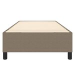 vidaXL Cadre de lit sans matelas taupe 100x200 cm tissu