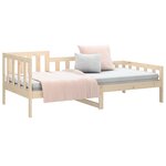vidaXL Lit de jour sans matelas 90x200 cm bois de pin massif