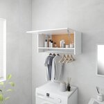 vidaXL Garde-robe blanc 70x32 5x35 cm bois d'ingénierie