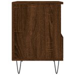 vidaXL Tables de chevet 2 Pièces chêne marron 40x35x50 cm bois ingénierie