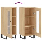 vidaXL Buffet Chêne sonoma 34 5x34x90 cm Bois d'ingénierie