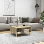 vidaXL Table basse chêne sonoma 60x60x30 cm bois d'ingénierie