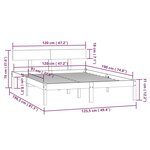 vidaXL Cadre de lit sans matelas bois massif
