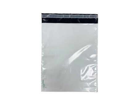 100 Enveloppes plastique opaques 80 microns n°4 - 335x410mm