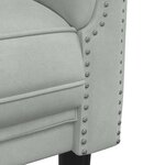 vidaXL Ensemble de canapés 2 Pièces gris clair velours