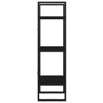 vidaXL Bibliothèque à 3 niveaux noir 40x30x105 cm bois d'ingénierie