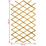 Nature Palissade de jardin 45 x 180 cm Bambou
