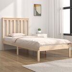 vidaXL Cadre de lit sans matelas bois massif 100x200 cm