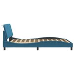vidaXL Cadre de lit sans matelas bleu 120x200 cm velours