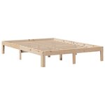 vidaXL Cadre de lit avec tête de lit 150x200 cm bois de pin massif