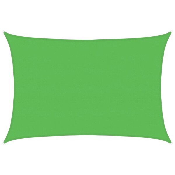 vidaXL Voile d'ombrage 160 g/m² Vert clair 5x7 m PEHD