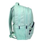 Sac à dos scolaire Milan Serie 1918 25L - 3 poches avant + 2 poches latérales - Poignées réglables et rembourrées - Taille 46 5x30x17cm - Couleur Vert