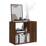 vidaXL Armoire latérale Chêne marron 60x30x50 cm Bois d'ingénierie