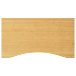 vidaXL Dessus de bureau 100x60x2 5 cm bambou