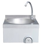 vidaXL Lavabo de lavage avec robinet et distributeur de savon Inox